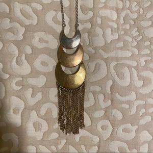 Lucky half moon necklace